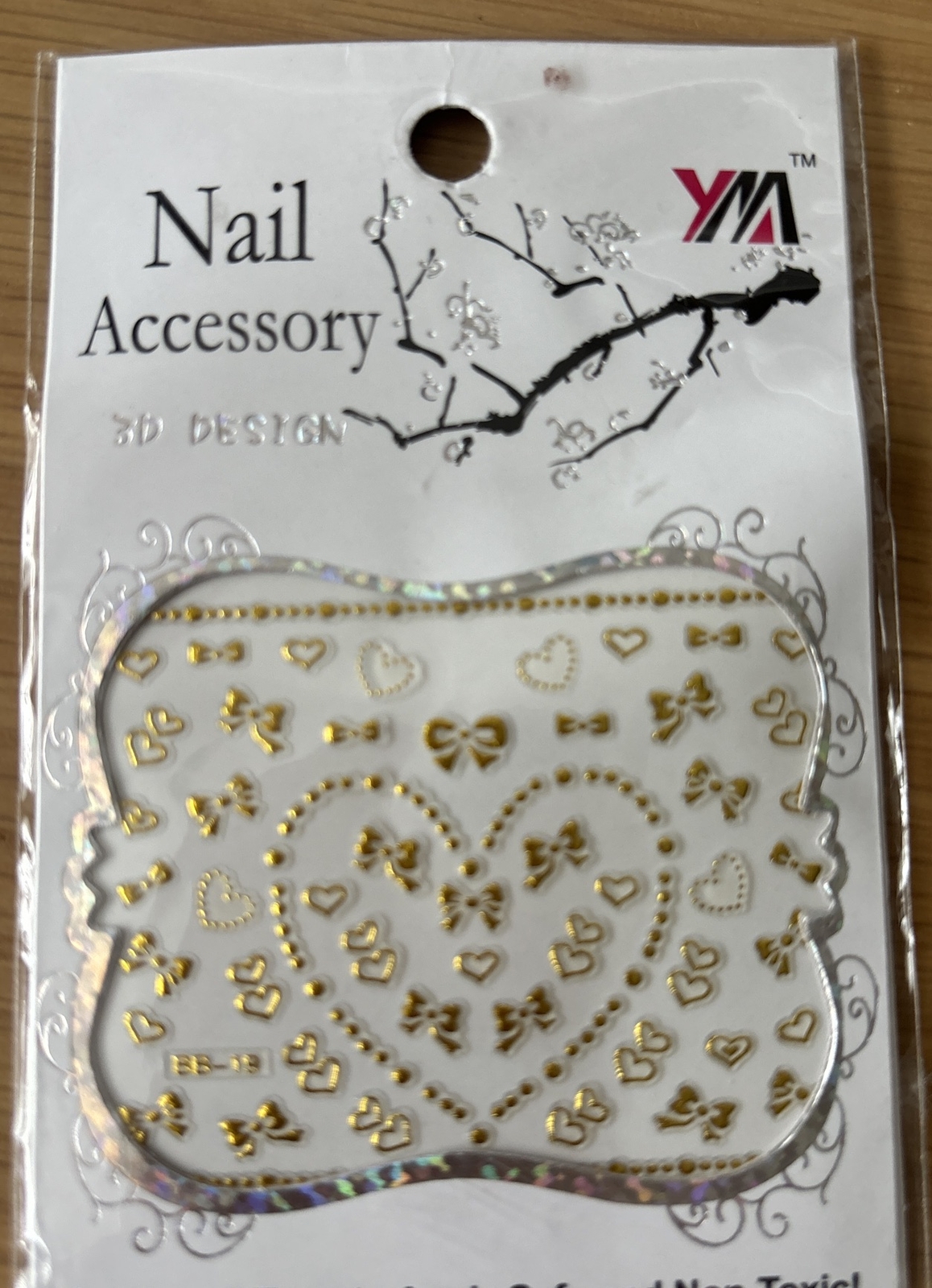 YM ~ Nail Accessory: 3-D Designs ~ Hearts & Bows (BN)