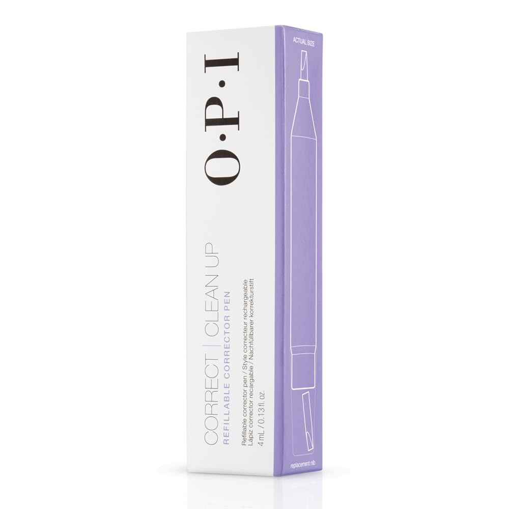 Correct Clean up | Refillable Nail Polish Remover Corrector Pen | Gentle & Non-D
