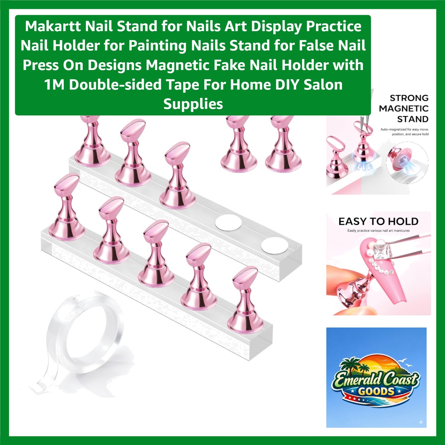 Nail Stand for Nails Art Display Practice Nail Holder for Painting Nails Stan…