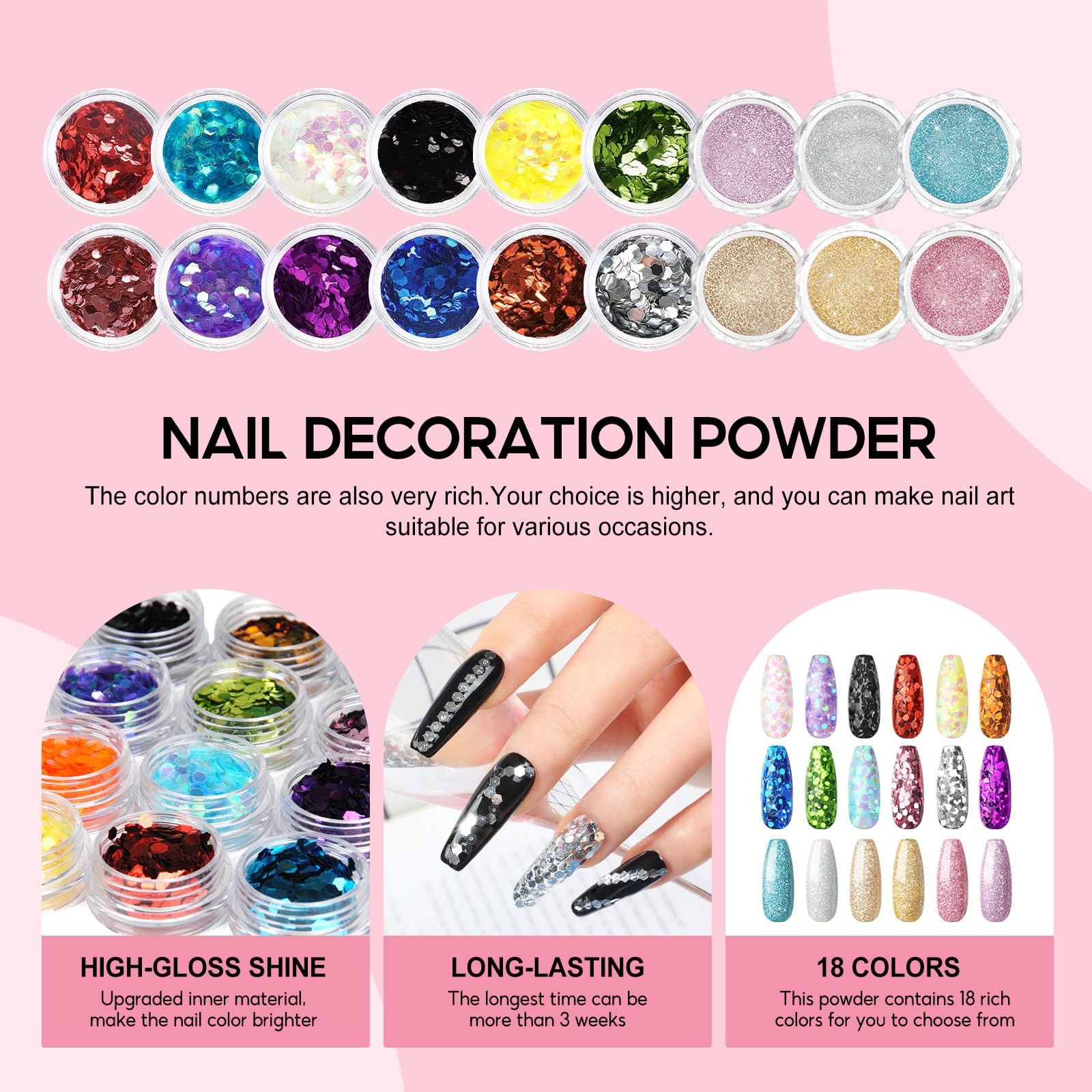 COSCELIA Acrylic Nail Kit for Beginners with Everything Professional Acrylics Po