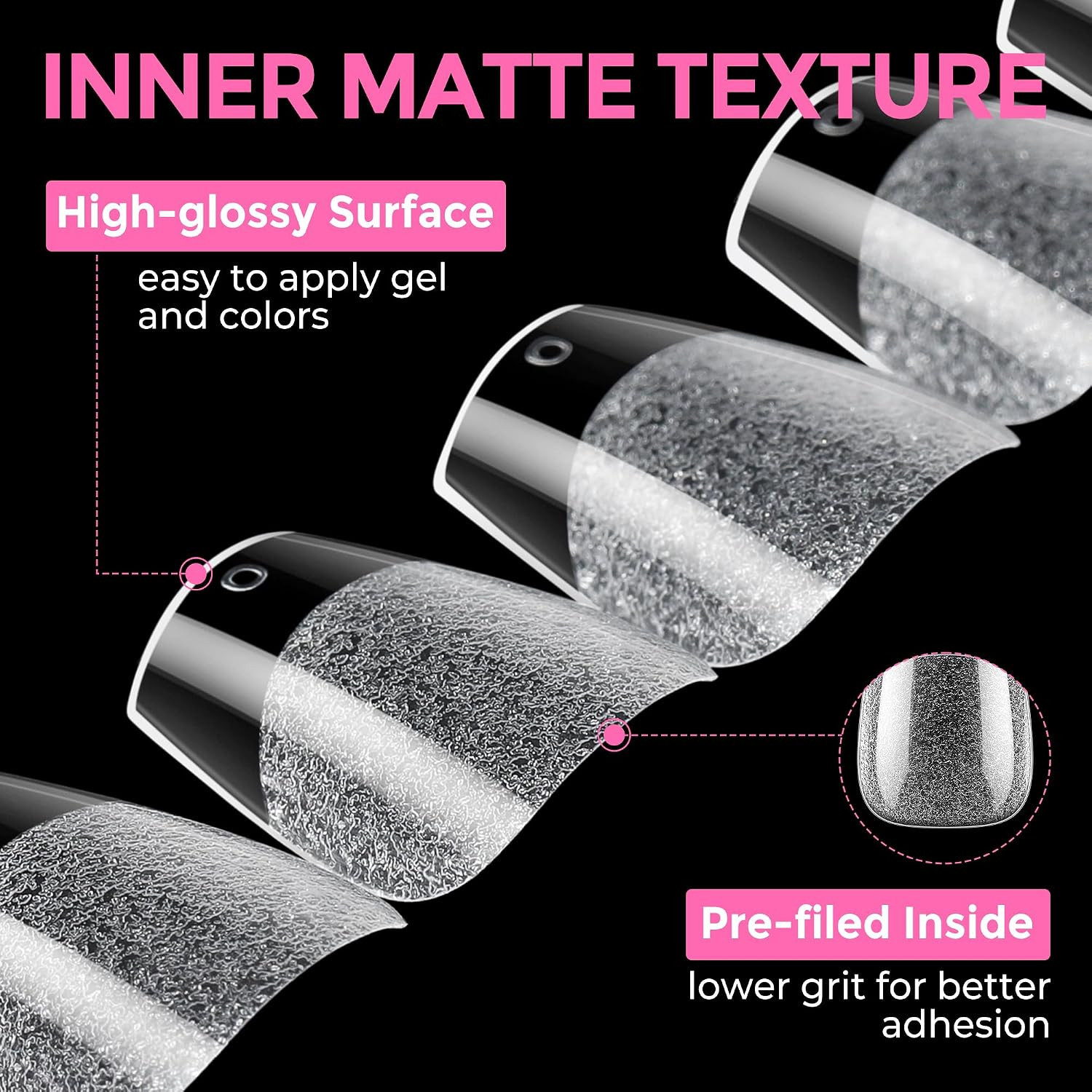 Extra Short Coffin Nail Tips, 216Pcs in 12 Szies Soft Gel Tips | Pre-Shaped Full