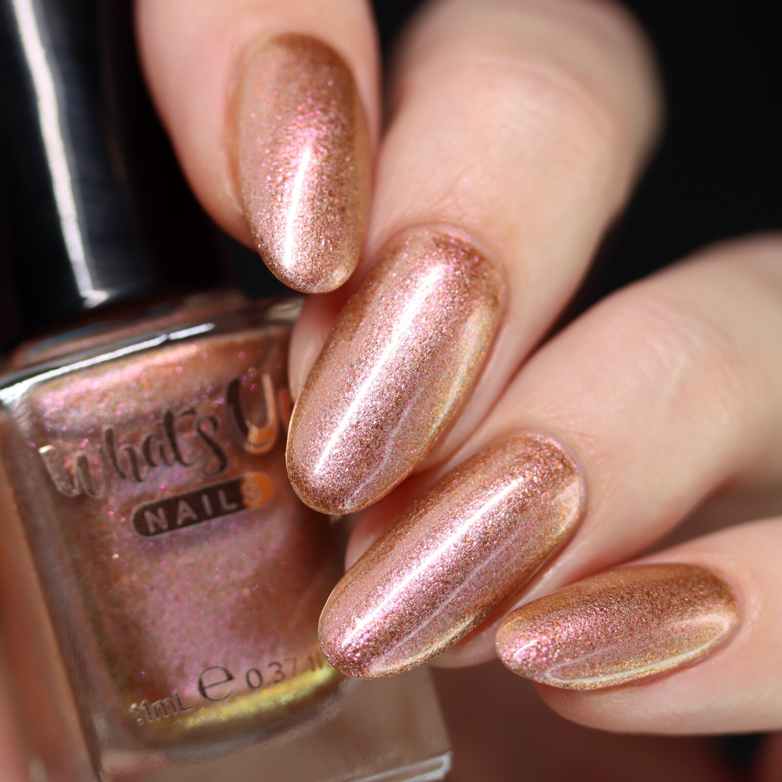 Whats Up Nails – Agate Nail Polish (Pink Duochrome) Nail Polish for Nail Art