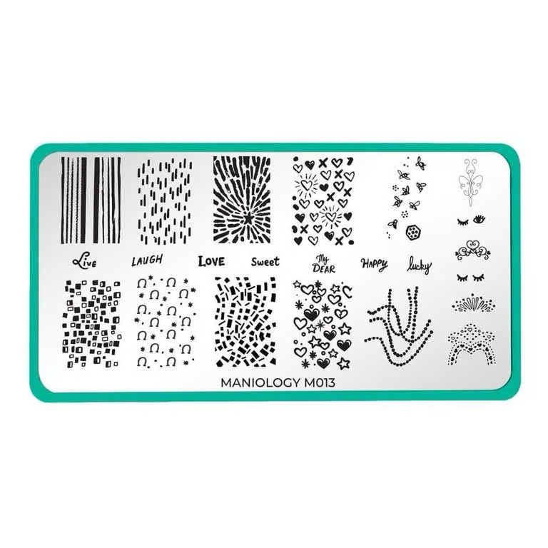 Maniology M013 Nail Stamping Plate Forever Young