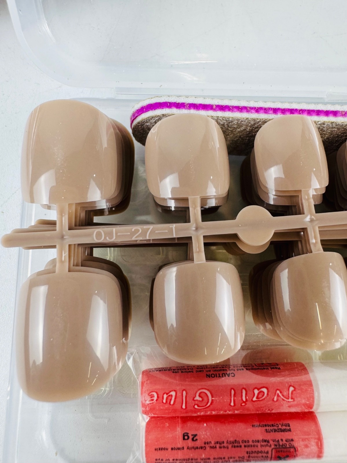 LoveOurHome 240pc Brown Nude Toe Nails Pedicure Tips 20 Pack
