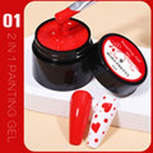 5ml Solid Nail Tips Gel Nail Polish False Fake Nail Tips Transparent Clear Nail