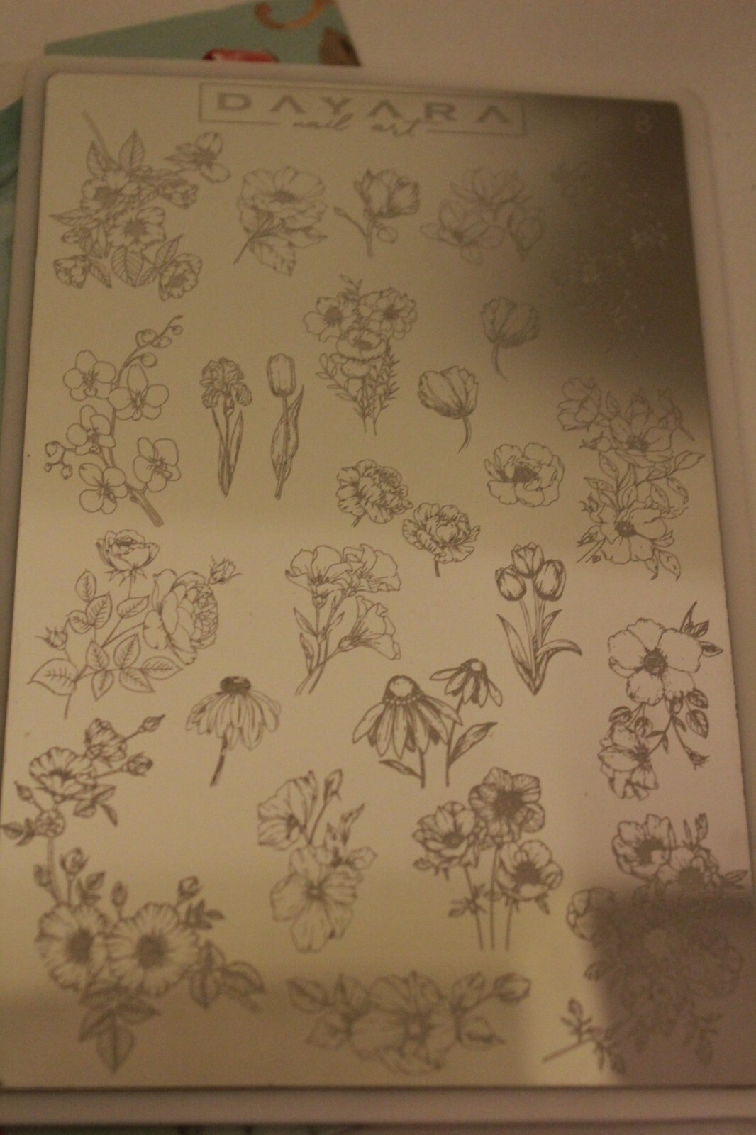 25 Flower Garden Designs DAYARA Stamping Plate Stamped Nail Art Stamp Tool