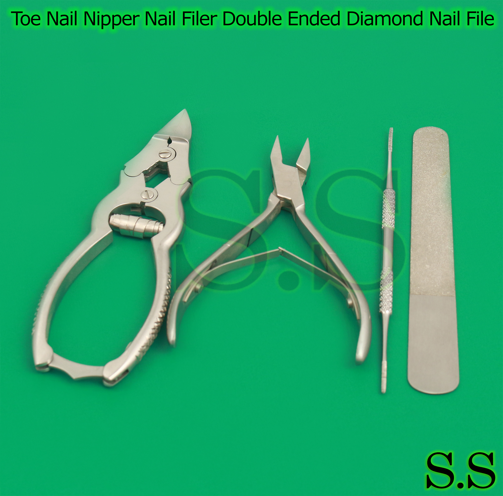 Toe Nail Nipper Nail Filer Double Ended Diamond Nail File Podiatry,BTS-90