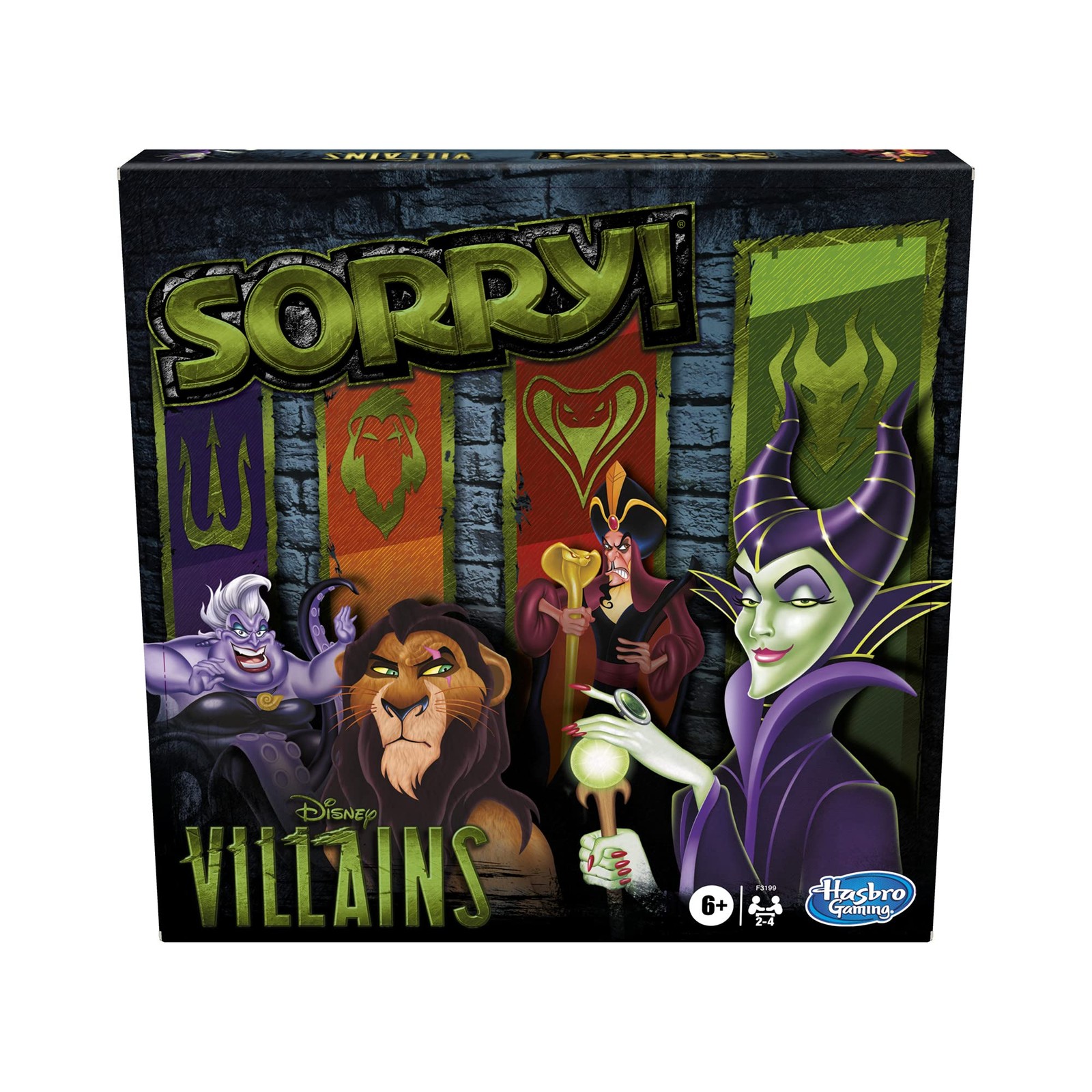 Hasbro Gaming Sorry! 10.512 inches x x 1.614 inches, Green