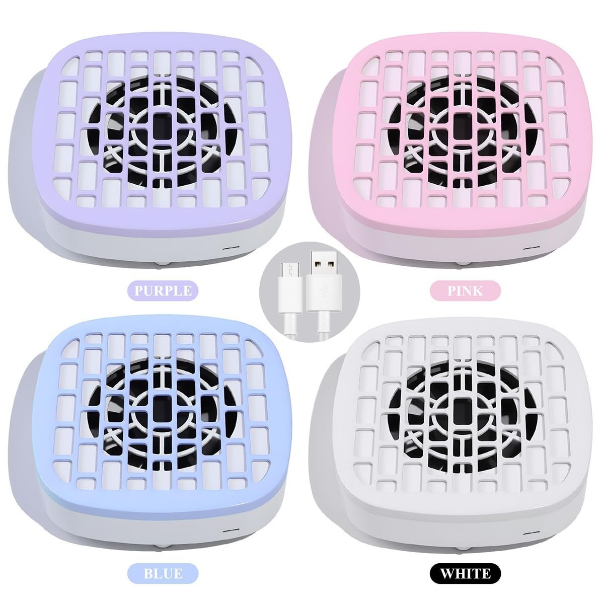 Compact Purple Nail Vacuum Cleaner – Strong Suction for Clean Manicure Spaces