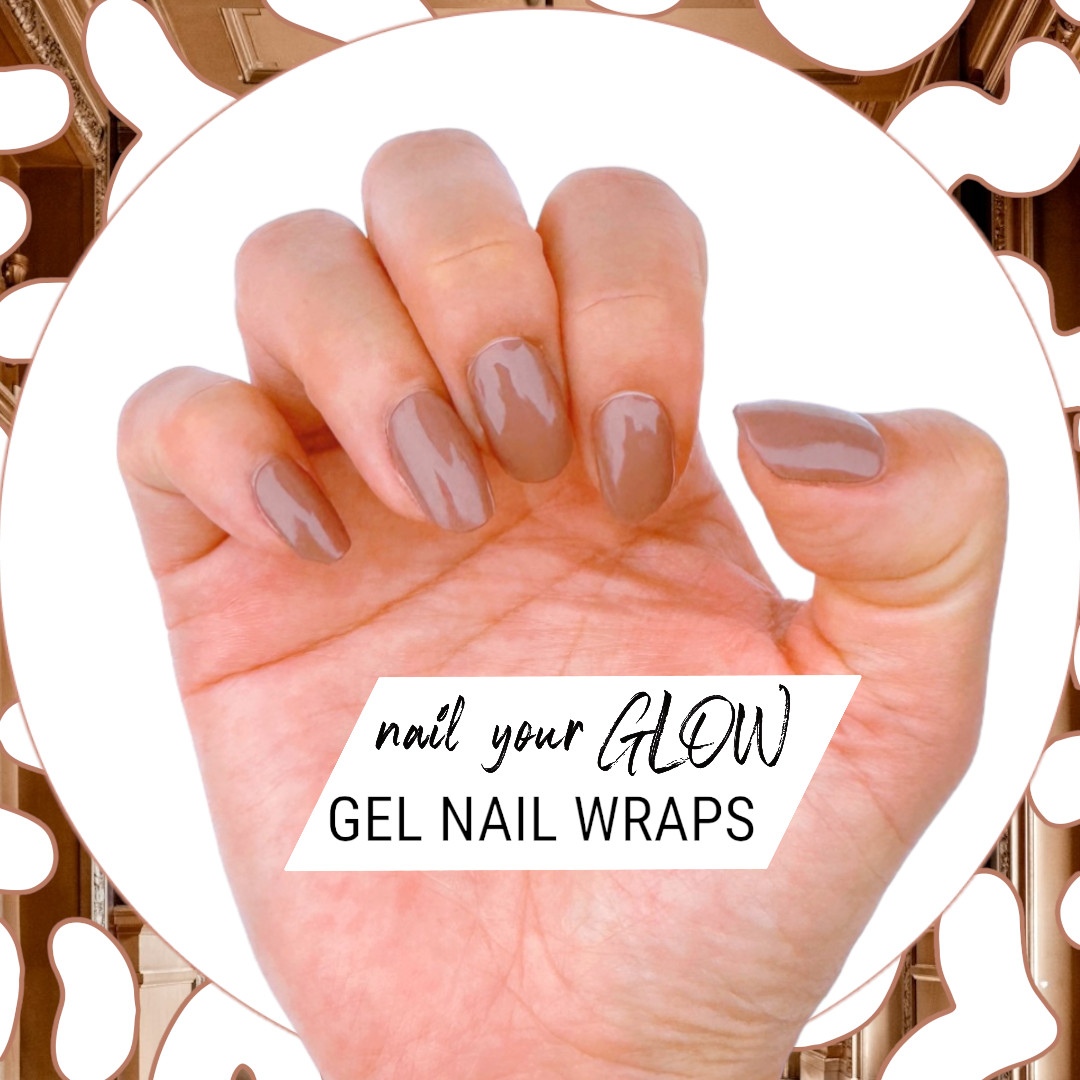 20 Gel Nail Wrap Stickers, Shimmer Sparkly, Semi Cured UV/LED, Nail Art Design
