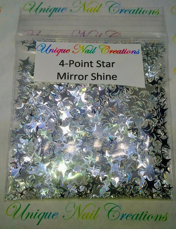 4-POINT STAR Shape Glitter~You Choose~Nail Art•Face•Festival•USA✨