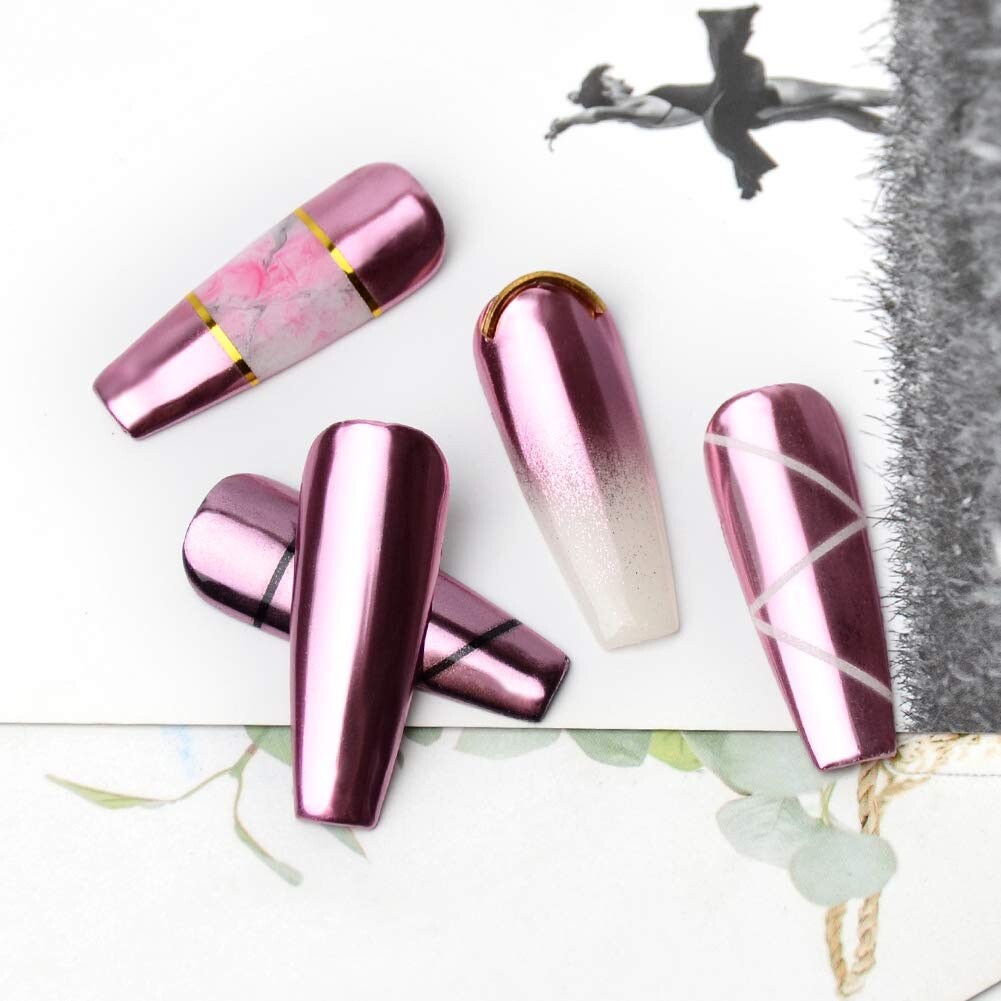 ROSE GOLD Nail Mirror Powder 100% Real A+ Grade Chrome Effect Pigment (w)