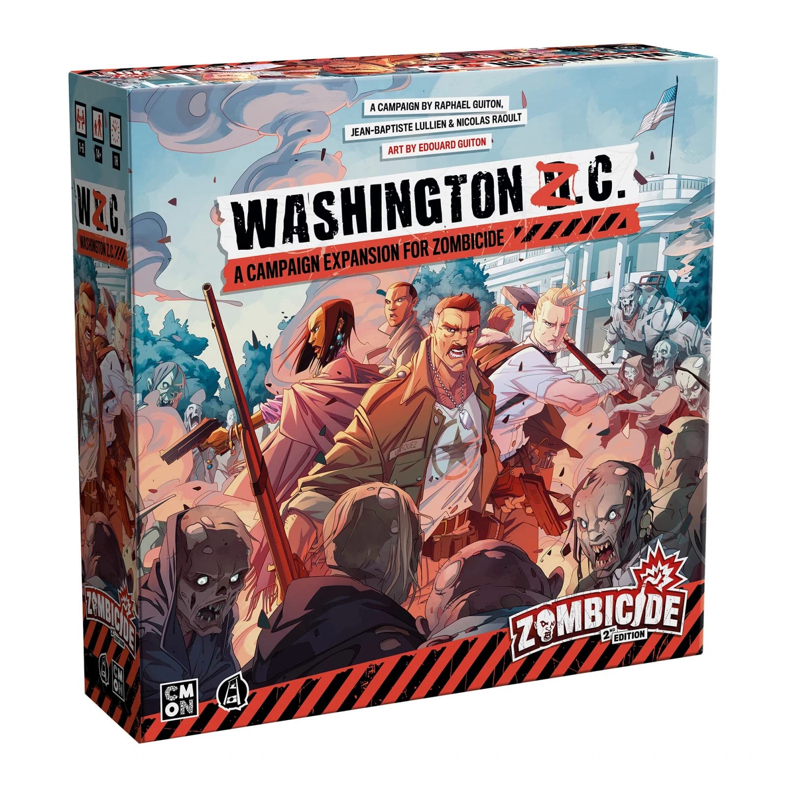 Zombicide 2nd Edition Washington 12 inches x 12 x 2.5 inches, Various