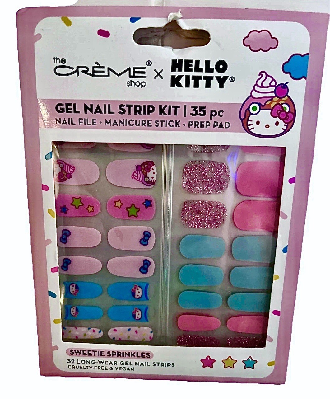 The Creme Shop x Sanrio Hello Kitty Gel Nail Strip Kit 35 PC – Sweetie Sprinkles