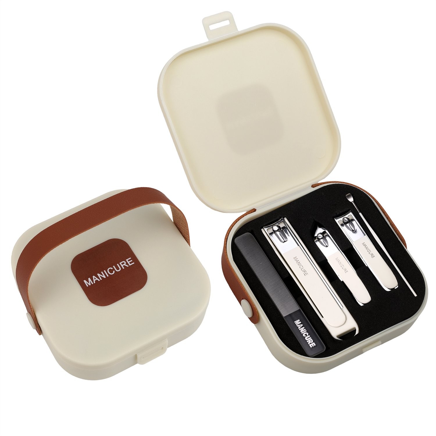 5Pcs Carbon Steel Home Use Nail Clipper Multi-Functional Portable Nail Care Set