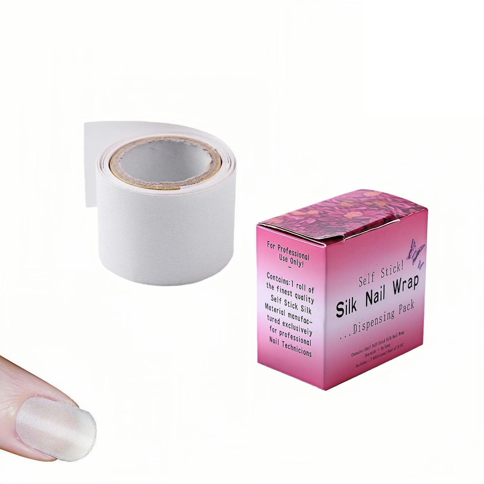 Nail Repair Tape, Self-Adhesive Silk Tape | Instant White