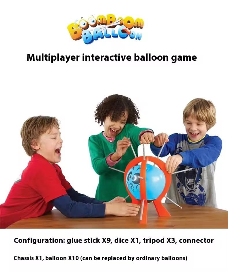 ZSKXYRUS Balloon Blast Party Game Set Entertaining Small, Red, Multicolored
