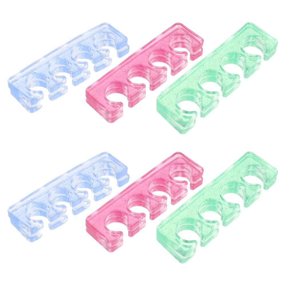 12 Pcs Forefoot Silicone Toe Separator Bunion Spacer Nail Art Separators