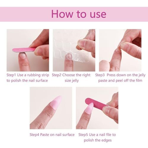 Square Press on Nails Short Length Flower French Tip Fake Nails Glossy Floral