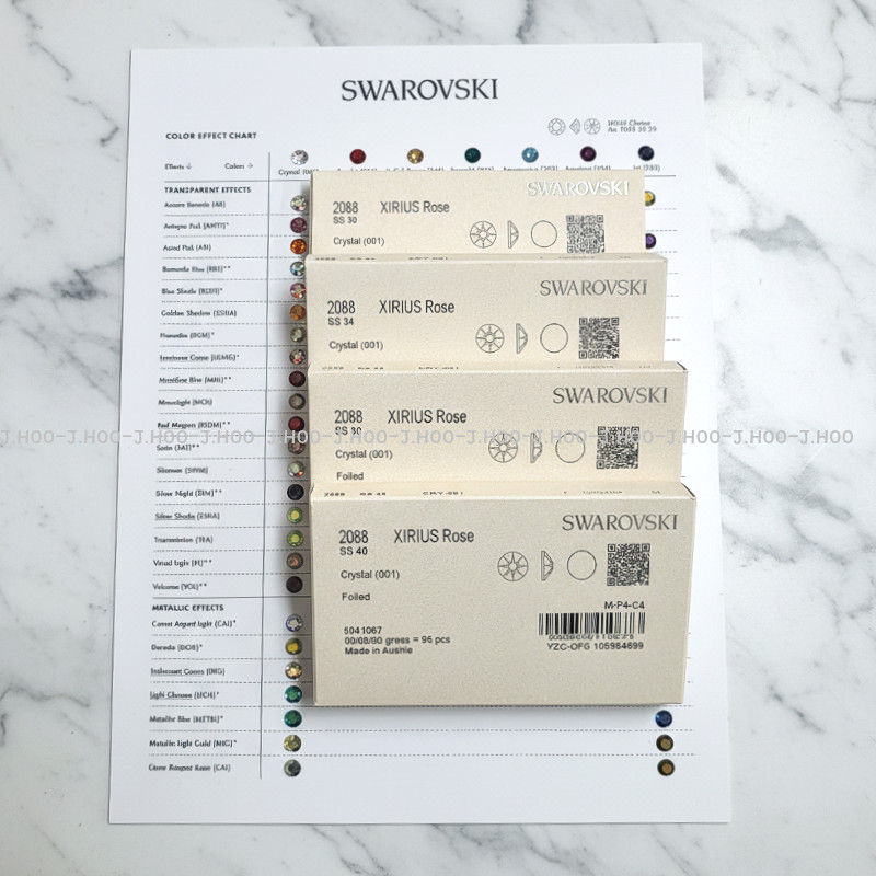 Swarovski 2088 Flat Back Crystal Rhinestones Factory Pack 1440pcs Nail Art
