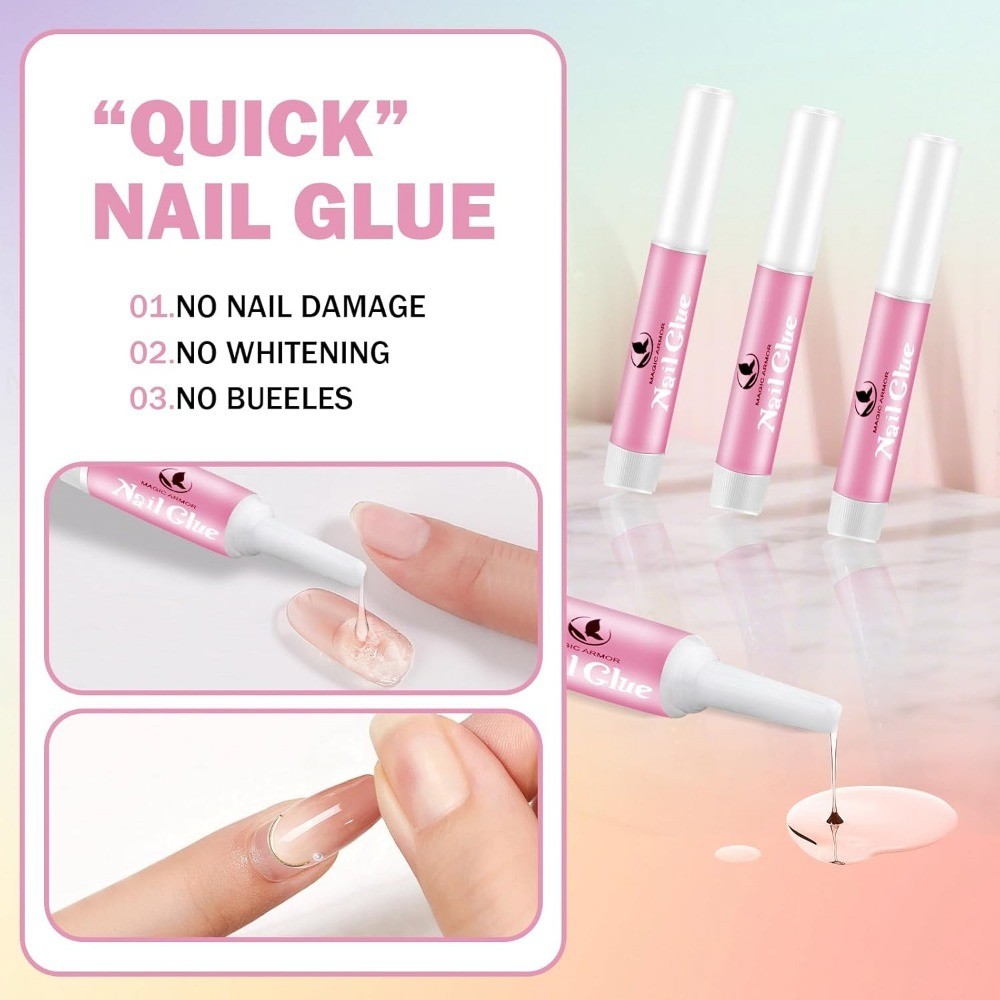 Professional Nail Glue for Acrylic Nails Fake Nails Tips Repair Strong Bond