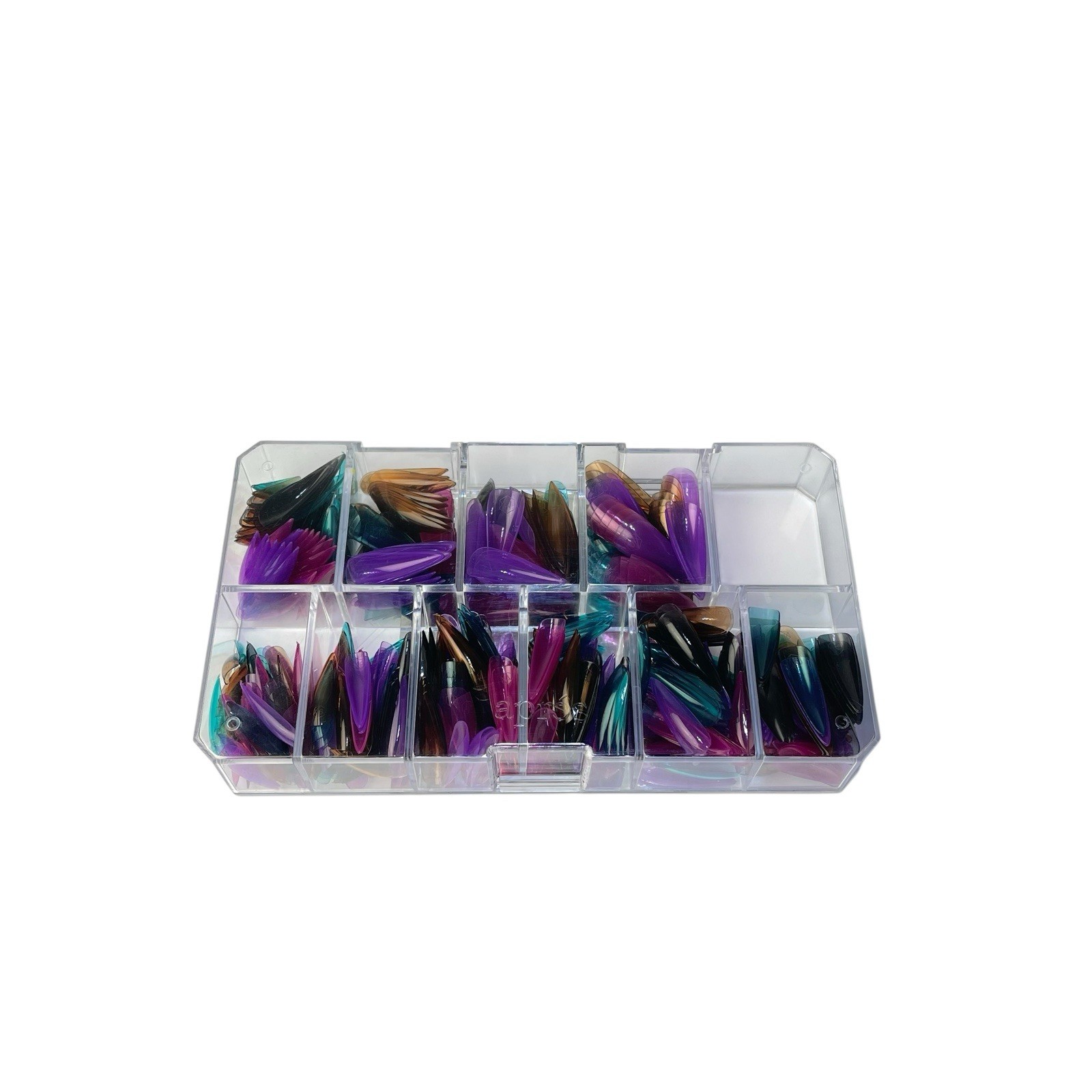 Apres GEL-X Nail Extensions 5 Colors Stiletto Long Tips 500 PCS 10 Sizes ART ME