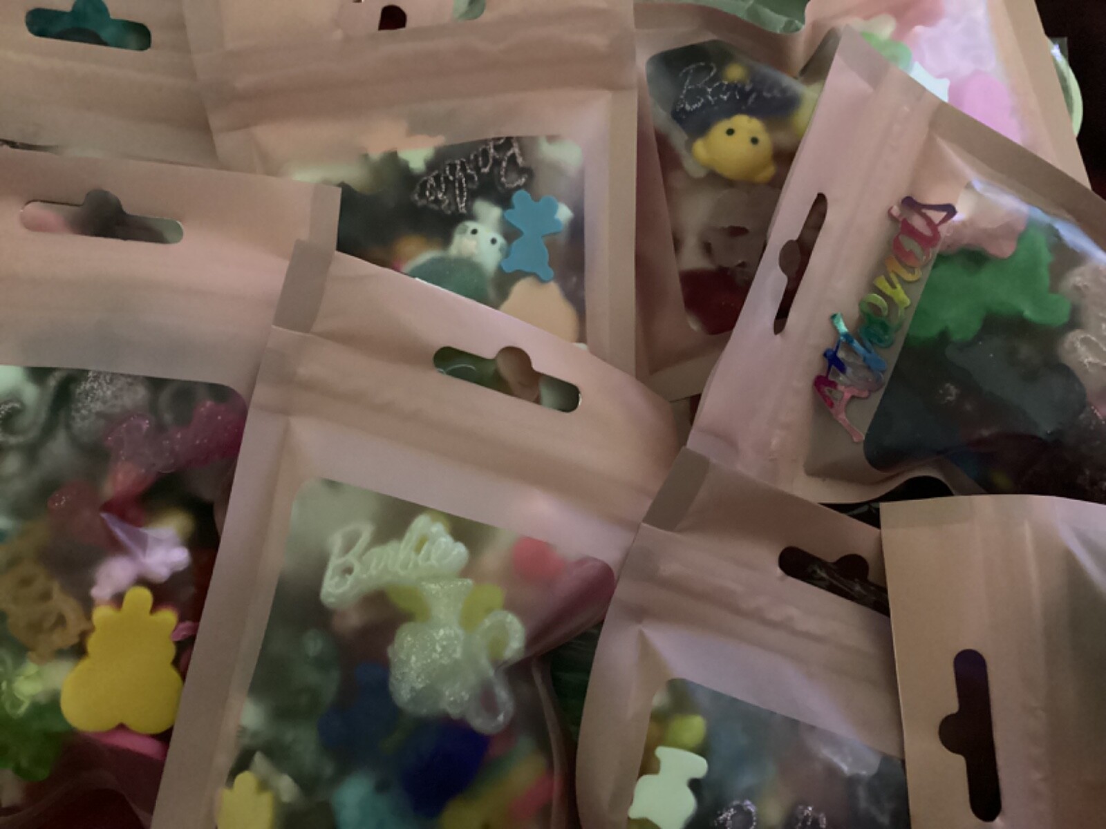 30pcs/bag 3D Nail Charms Candy Random Mixed Resin For Acrylic Nail Art lot