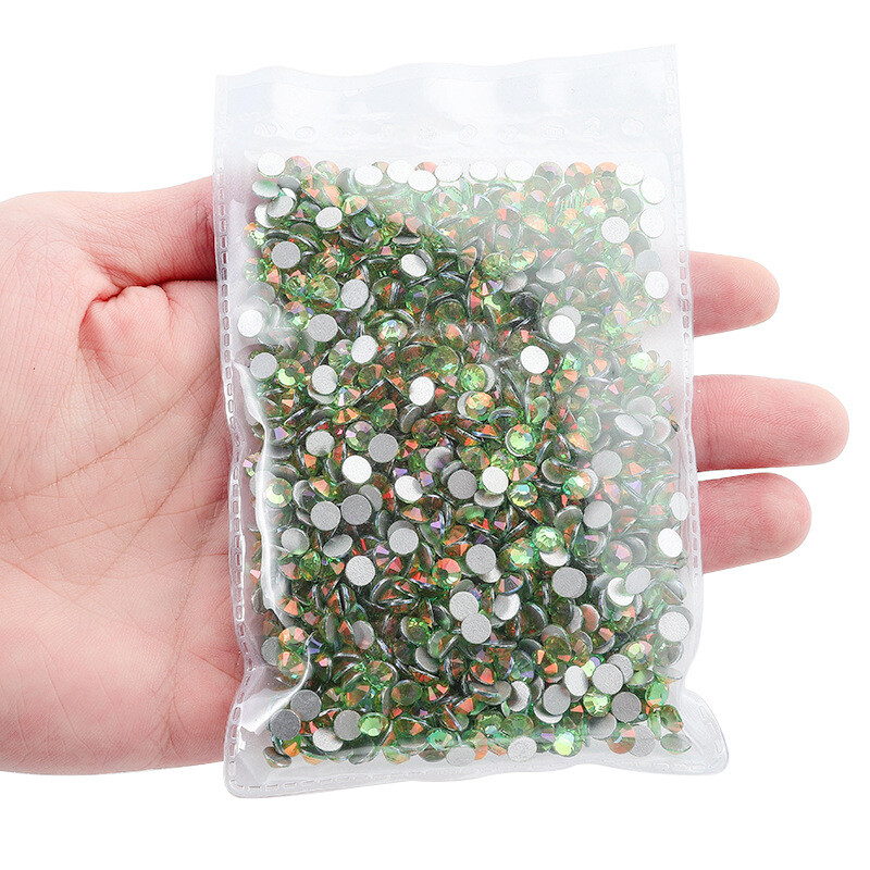 NEW Color Golden Light Crystal Glass Flatback Rhinestones Nail Art Clothes Decor