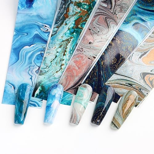 Mable Nail Foil Holographic Nails Foils Transfer Foil for Nails Starry Style 2