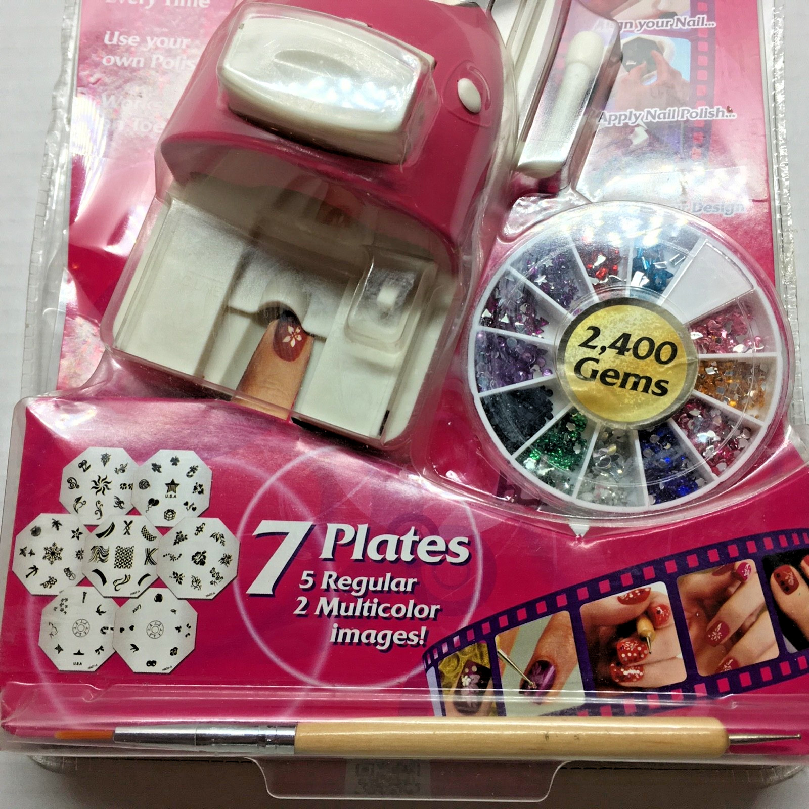 Hollywood Nails All In One Nail Art System Kit As Seen On TV (Pack of 2)