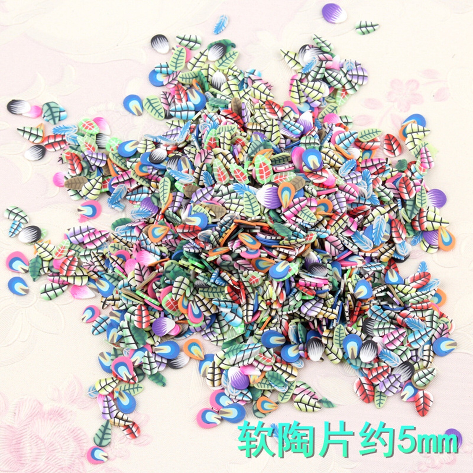 2000/4000pcs 3D Fimo Nail Art Decoration Polymer Clay Slices Nail Art Decals Tip