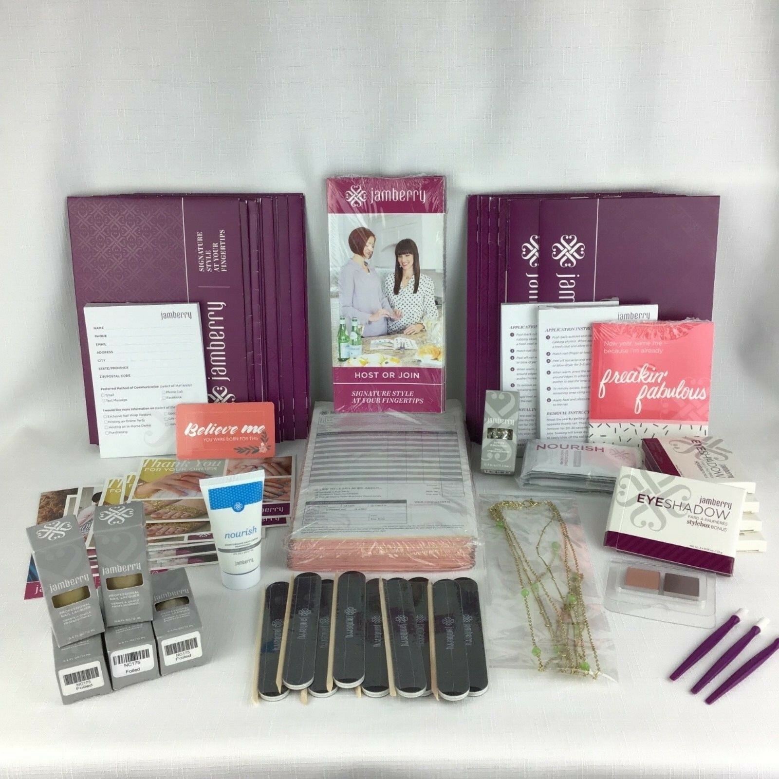Jamberry Hostess Party Favors Design Dimensions Eye Shadow Foil Lacquer