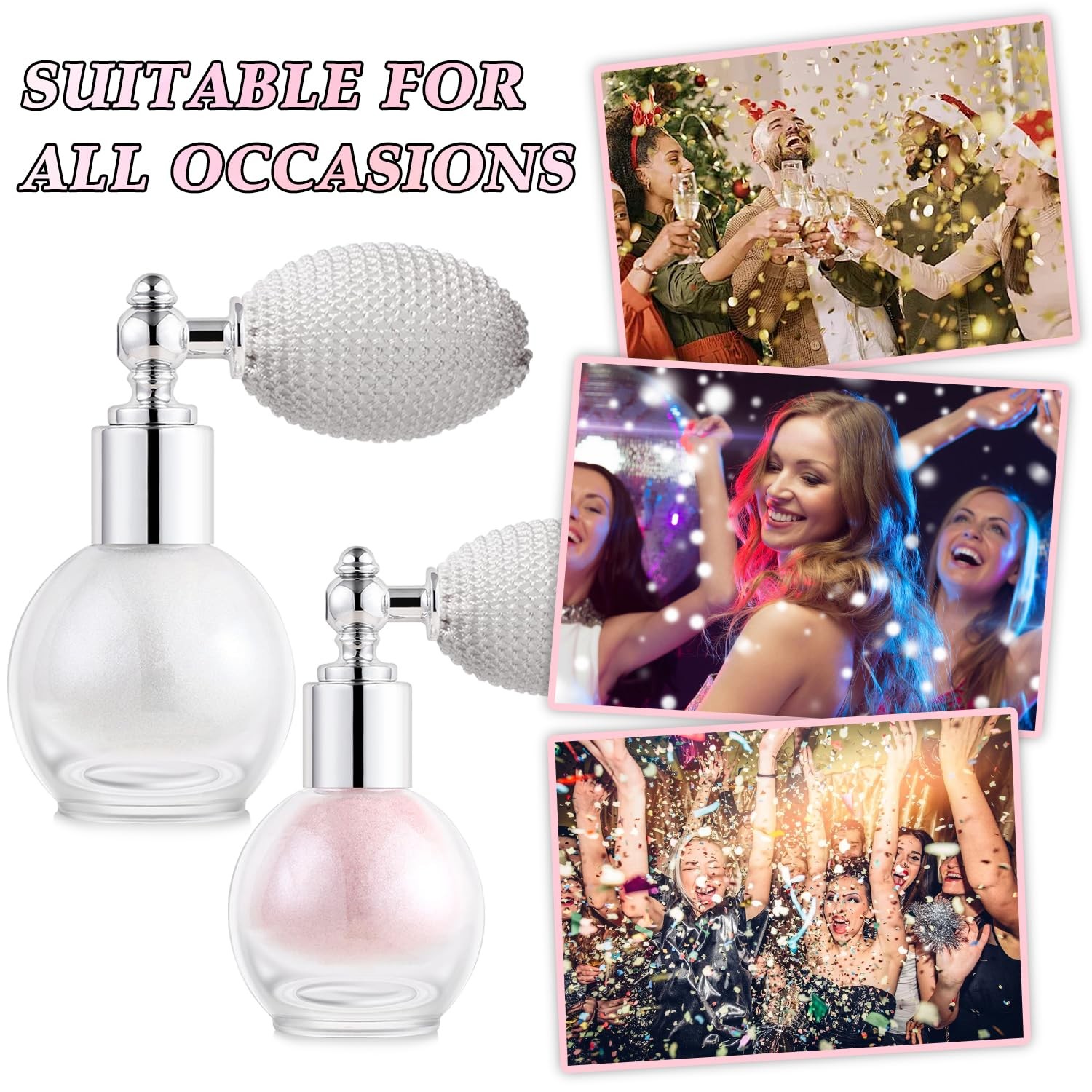 Hair and Body Glitter Spray, Holographic Glitter Highlighter Powder, Face Bod…