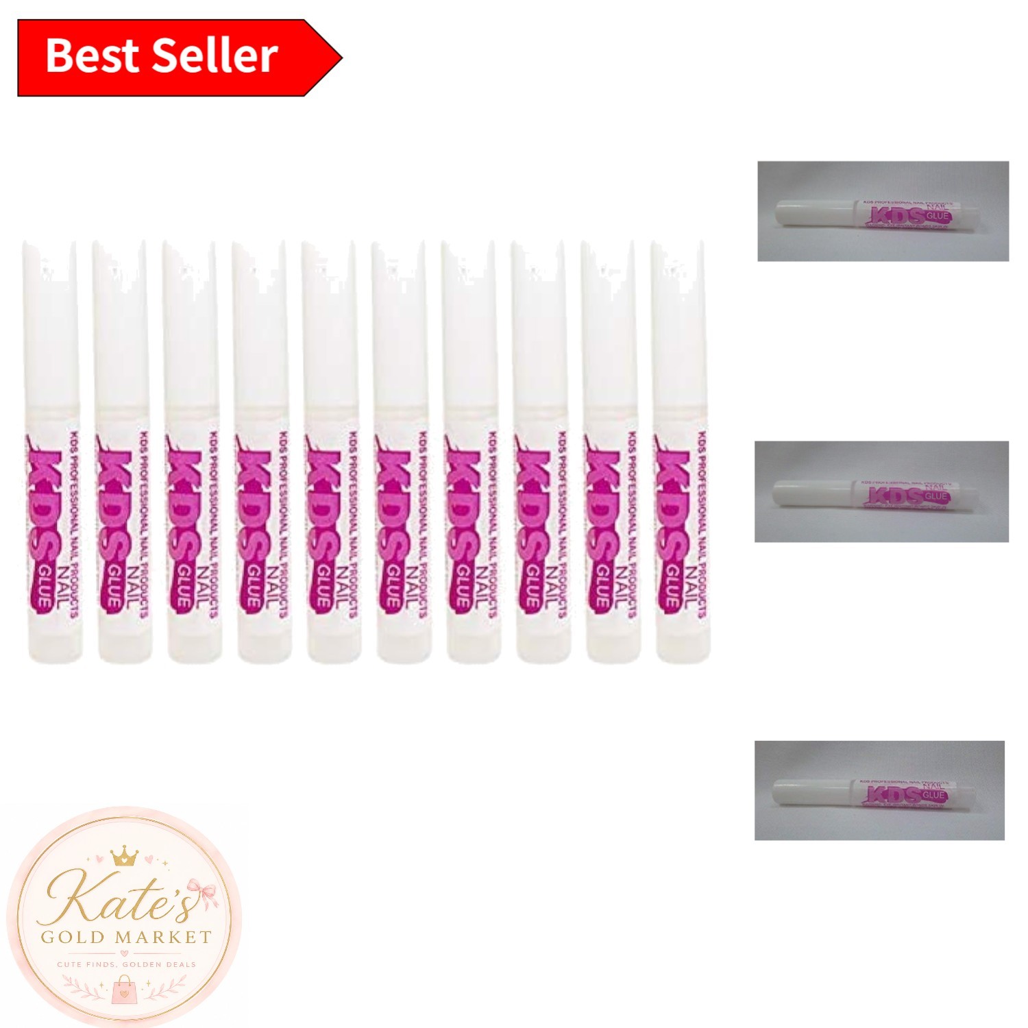 Acrylic Nail Glue – 10 Tubes of 0.07 oz Super Adhesive for Precision Application