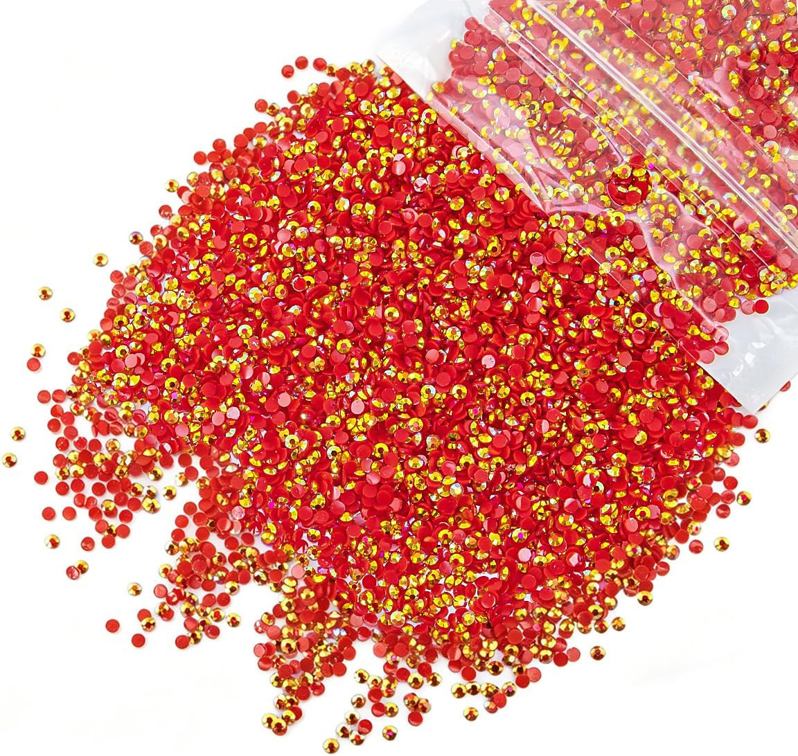 3000PCS 4Mm Transparent Resin Rhinestones for Crafting Flatback Jelly Stones Bul