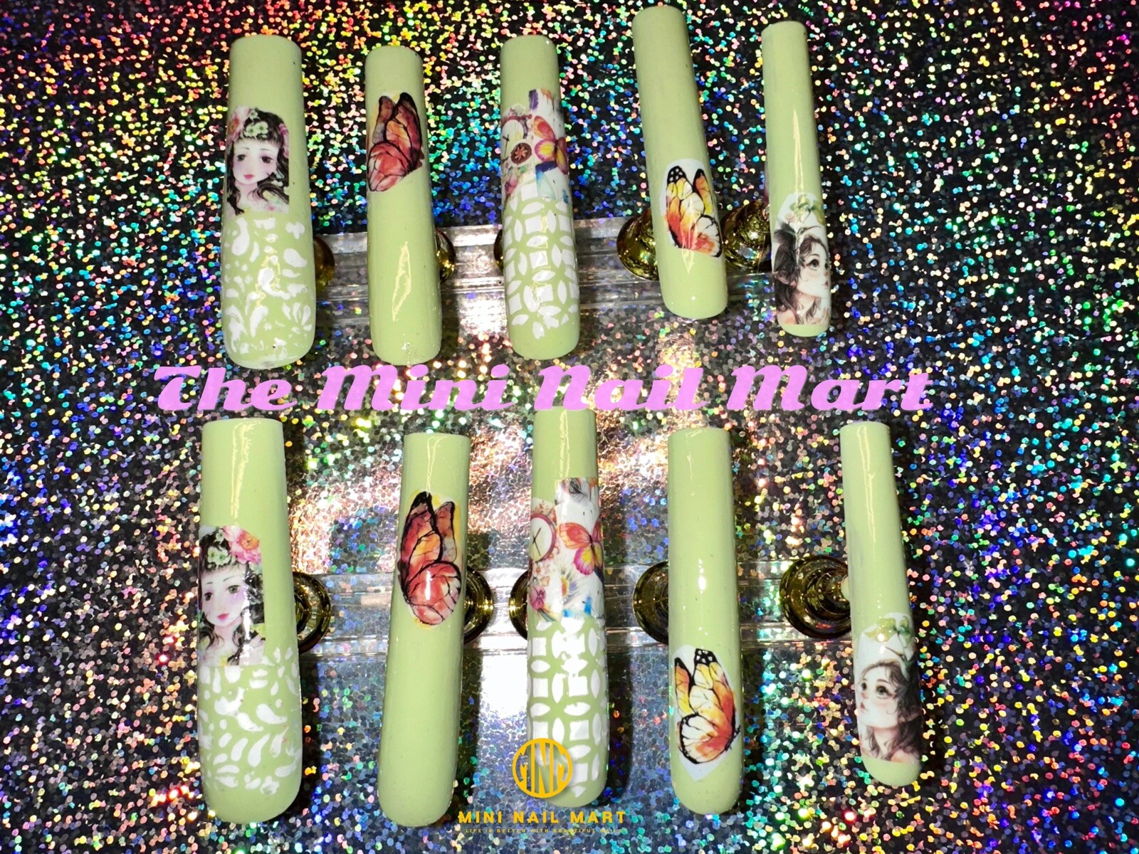 Handmade Custom Press on Nails 3XL Squared