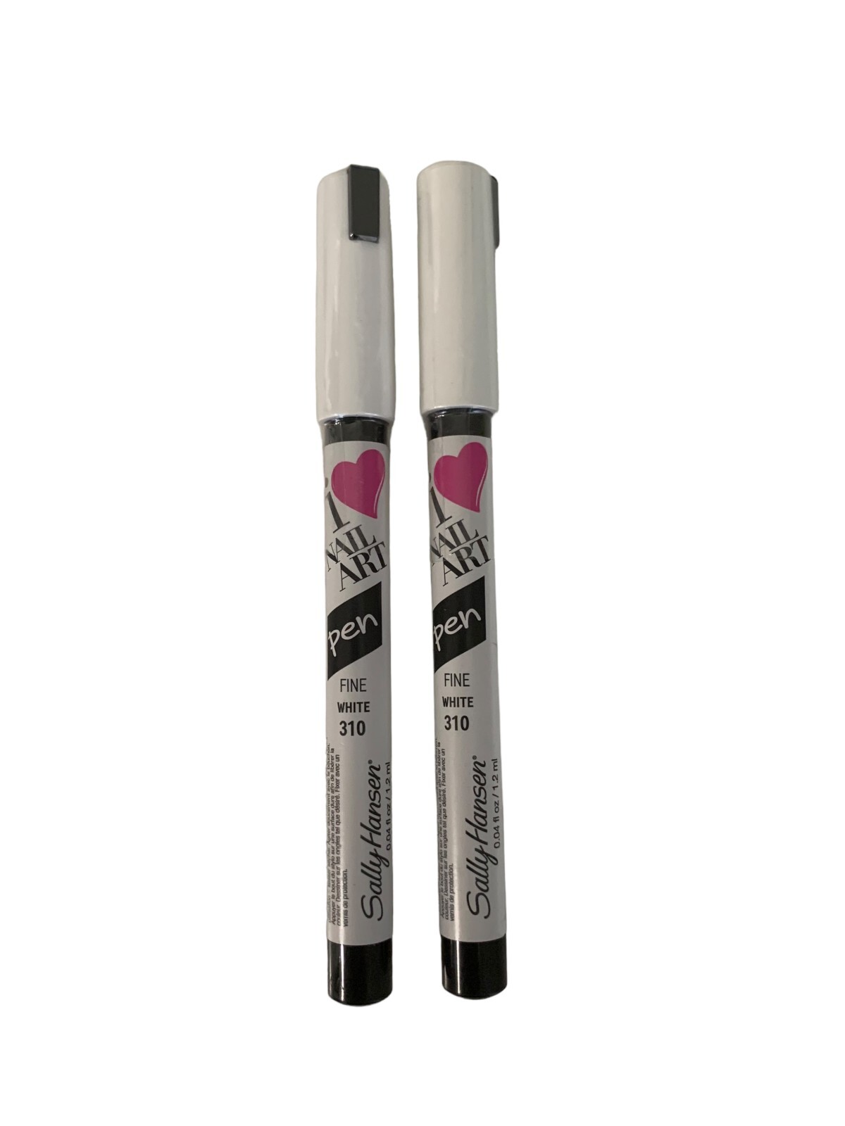 (Pack of 2) Sally Hansen I heart Nail Art Stylo Pen – Fine White, 310