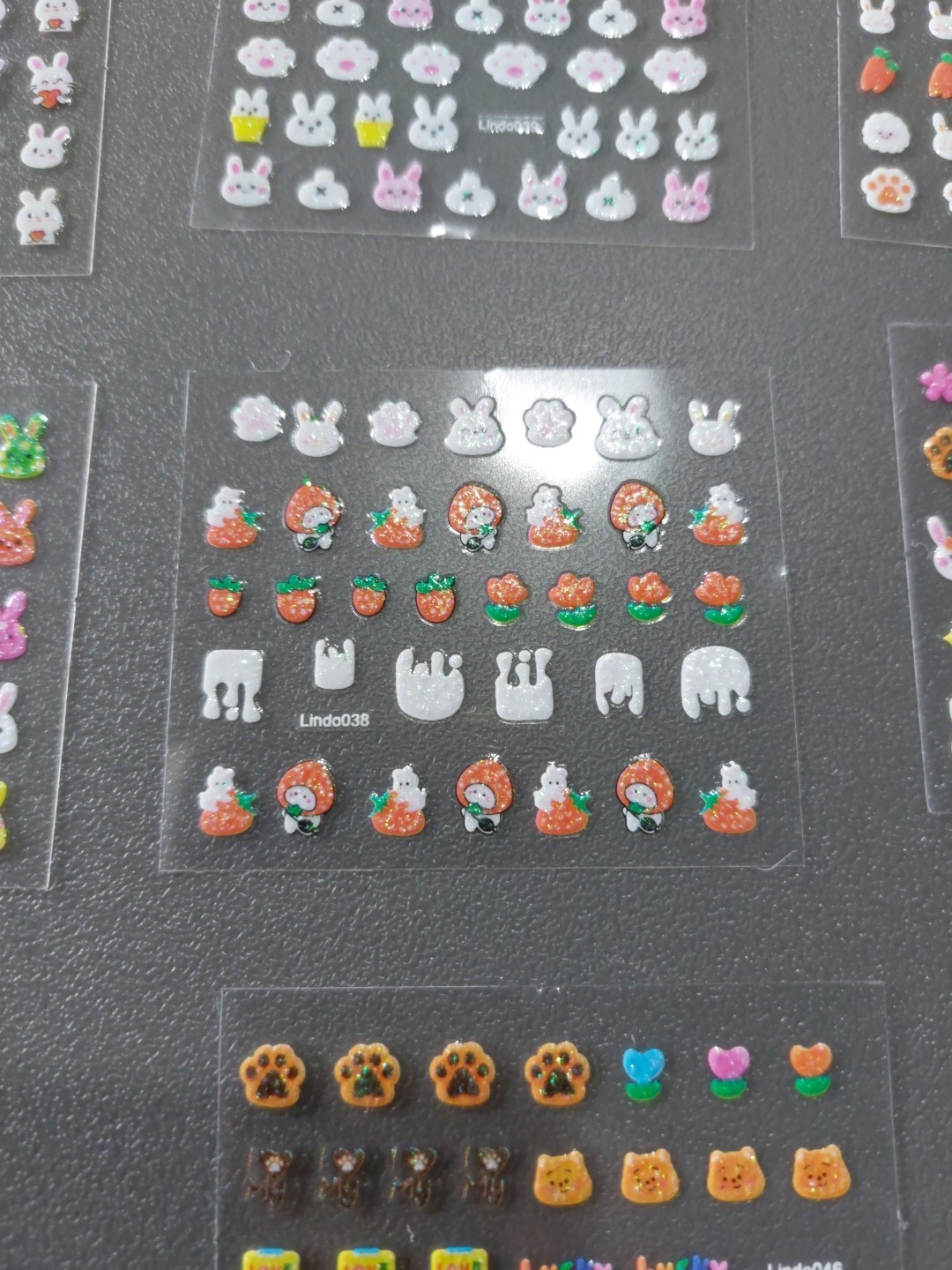 10 Small Sheets Of Nail Art Stickers (D130) New