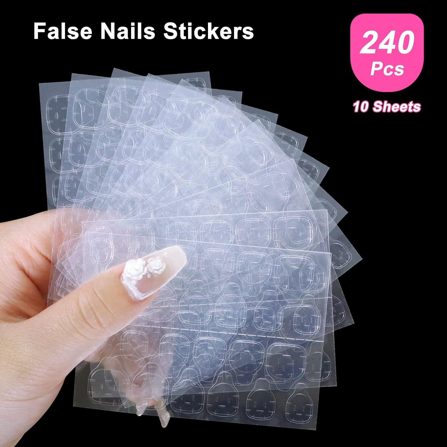 Double Sided Adhesive Tab Glue Tape Sticker Fashion False Nail Tip & ToeNails