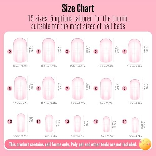 300 Pcs Toe Nail Dual Forms for Poly Gel Toenail Extension, PINK, Reusable
