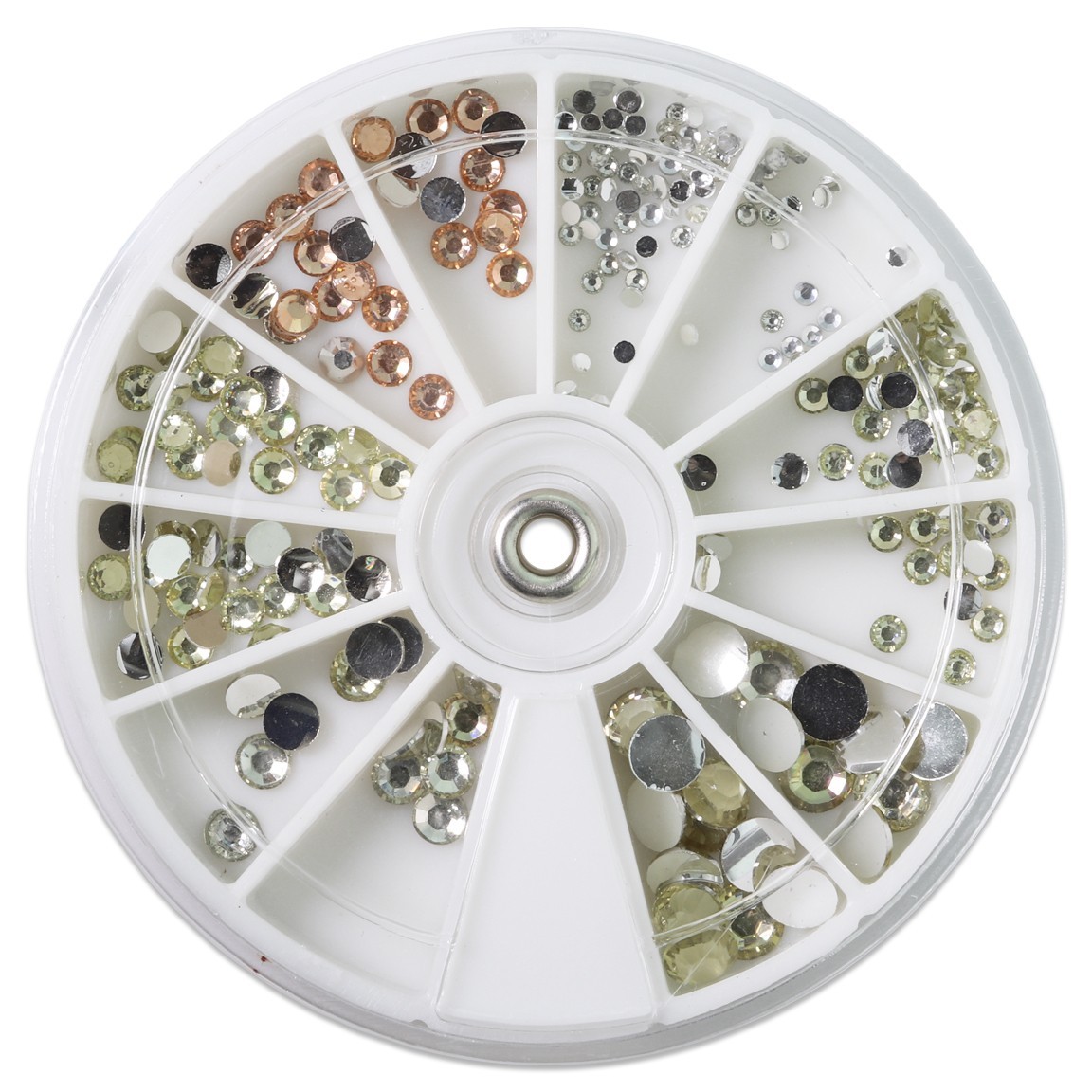 Nail Art Rhinestones Fake Pearl Gems Jewelry Decorations Manicure Wheel