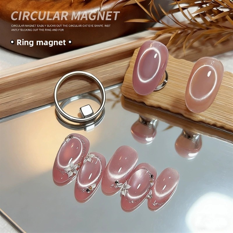 Double-head French Nail Art Magnet Set 3D Strong Cat Eye French laid-back line*