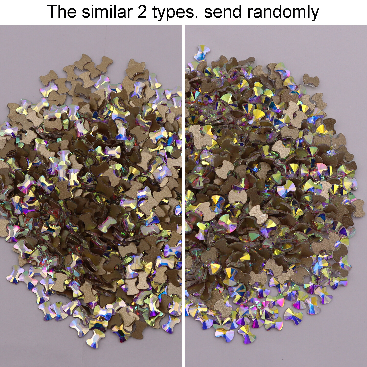 Nail Art Glass Rhinestones Glitter Diamond Crystal Gem 3D Tips DIY Decoration
