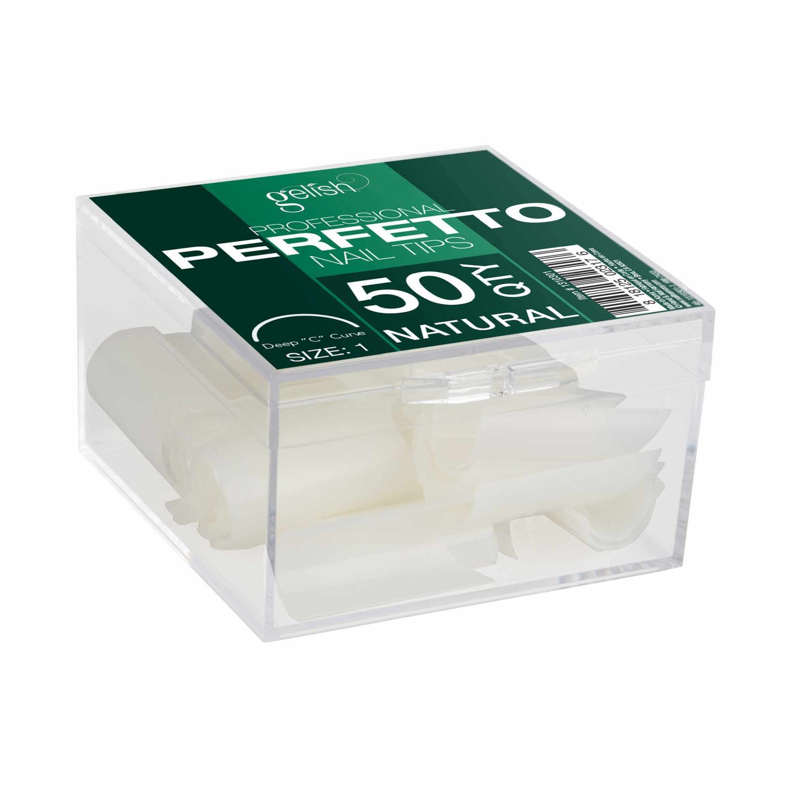Gelish 50ct Perfetto Nail Tips Natural Size 4, 50 Count – 1310304