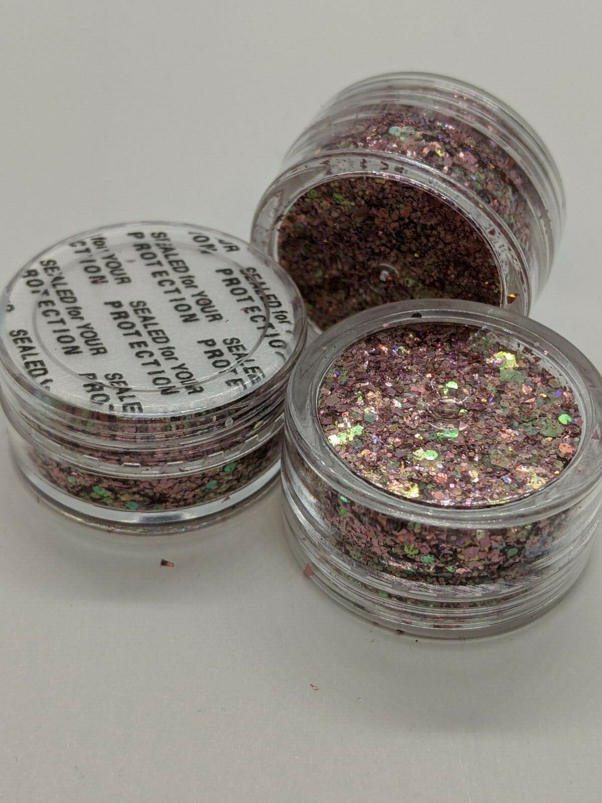 Iridescent & Holographic Glitter Mixes Pink/Blue/Bronze/White Nail Art UK Seller