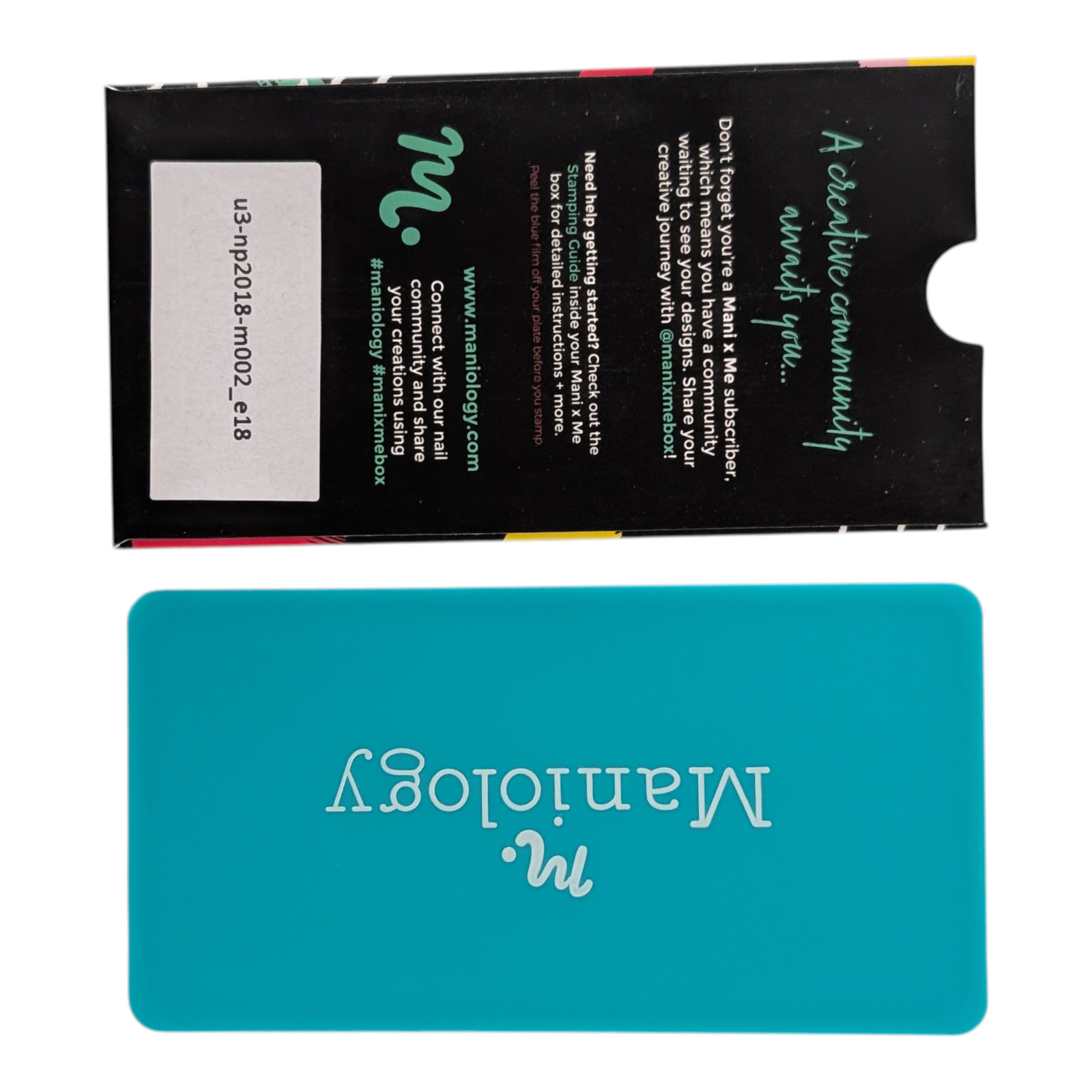 Maniology Exclusive Nail Stamping Plate m002 – Minimalist Galaxy: Stellar Shapes