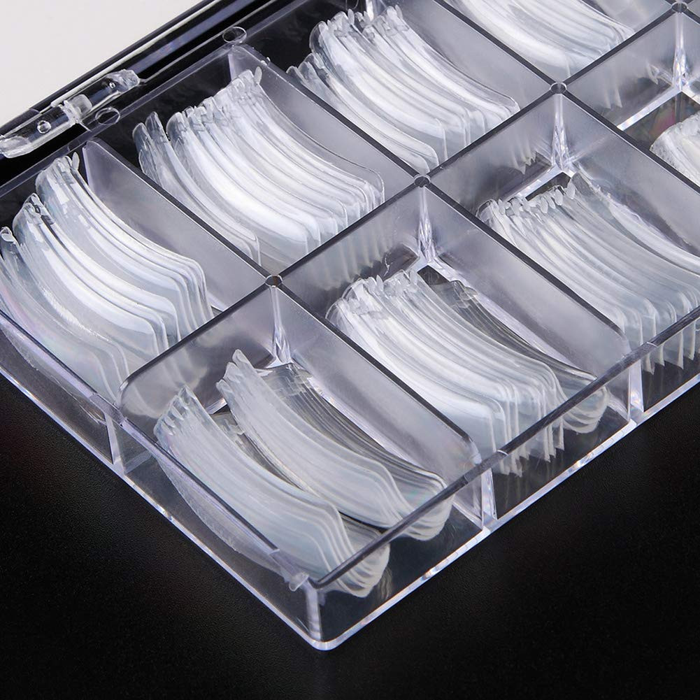 Nail Extension Form Tips Clear 100Pcs Poly Gel Acrylic Nails Mold Artificial Dua