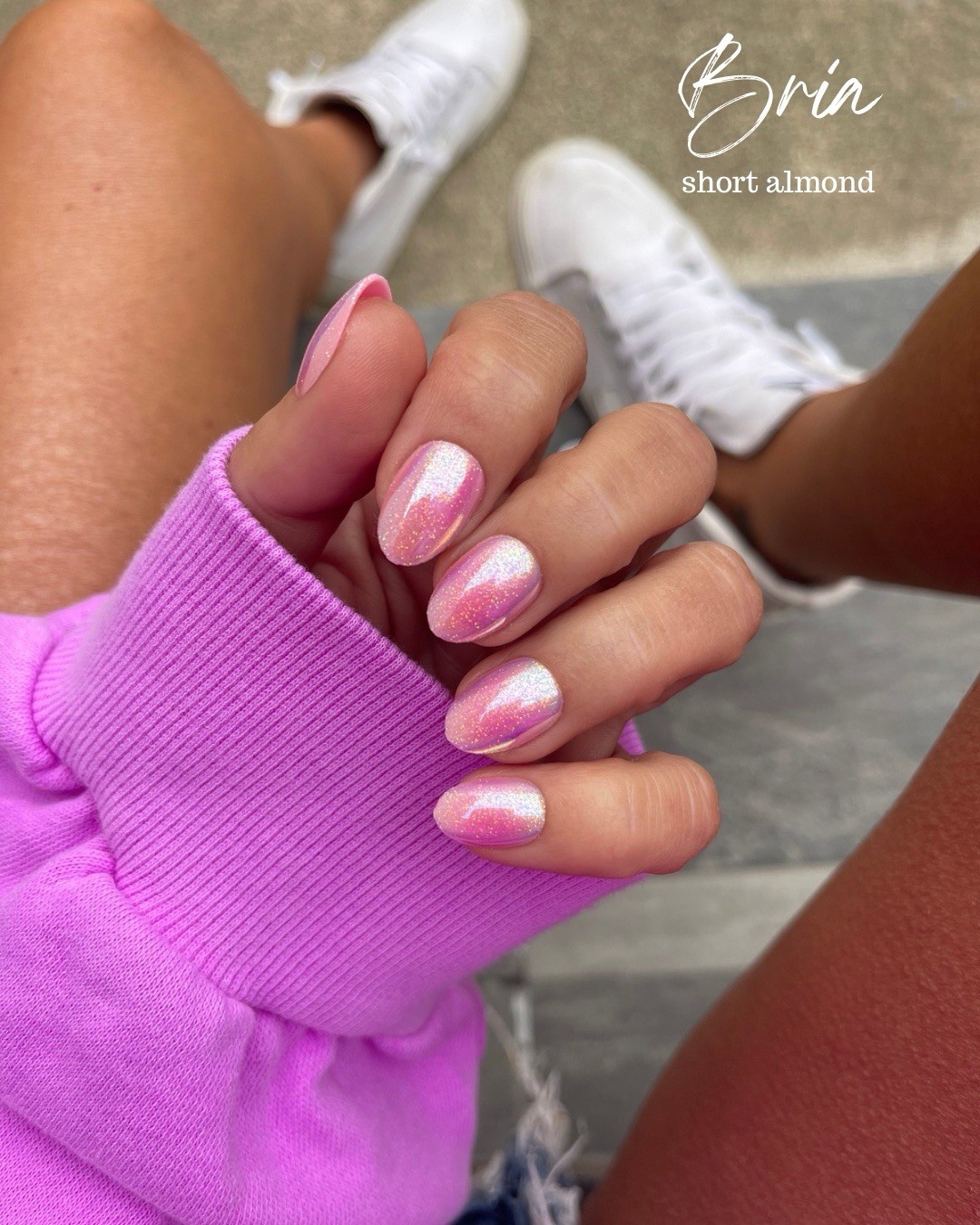 Red Aspen Press On Nails~ Brie, Short Almond Holo, Sold Out, NIB fast Ship