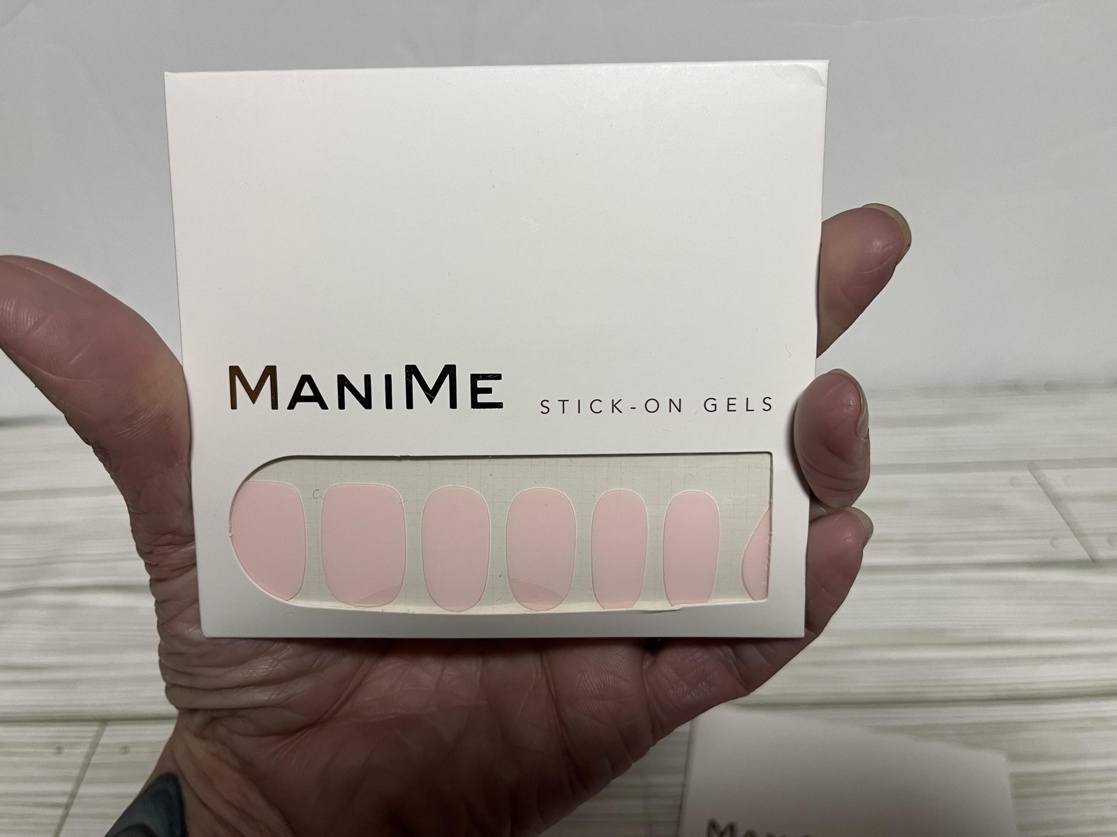 ManiMe Stick-On Gels Press-On Nails Lot 3 Nude Pink Beige Vegan Cruelty-Free