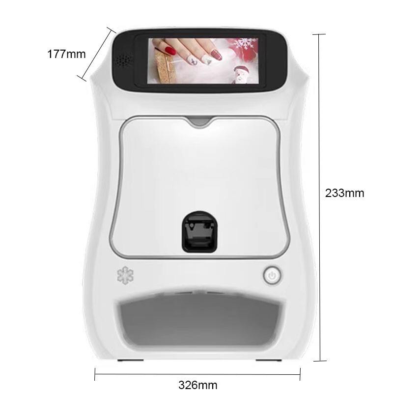 Touch Screen 3D Nail Printer Machine Mobile DIY Nail Art Printer With Gel Dryer